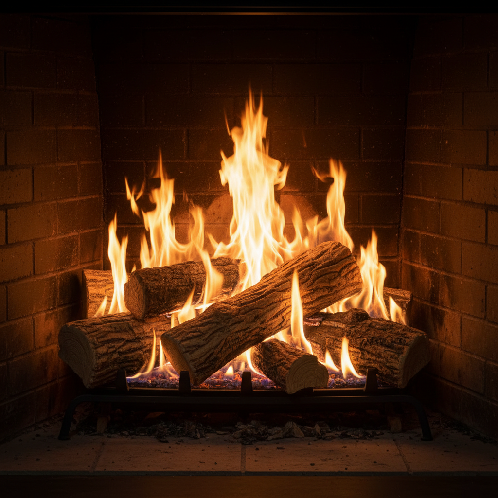 Real Fyre Golden Oak Vented Gas Log Set